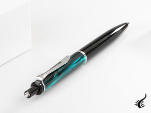 Stylo à bille Pelikan Classic 205 Petrol-Marbled, bleu, résine, 818469