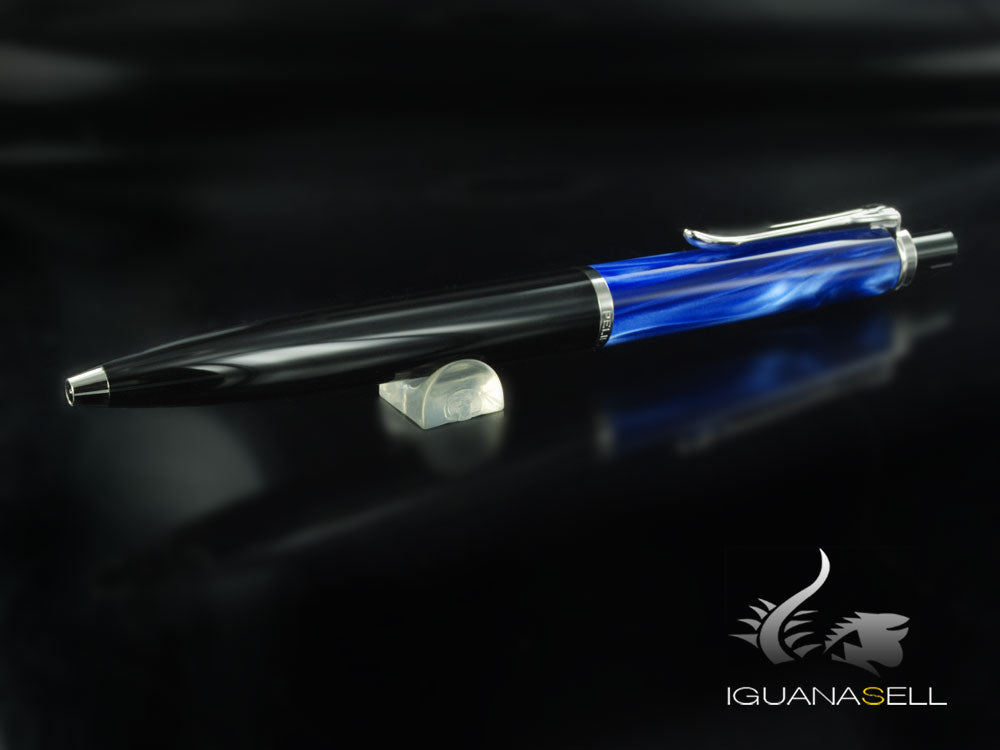 Pelikan Classic K205 Ballpoint pen, Blue Marble, Resin, Chrome trim, 801997