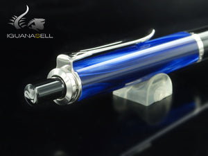 Pelikan Classic K205 Ballpoint pen, Blue Marble, Resin, Chrome trim, 801997