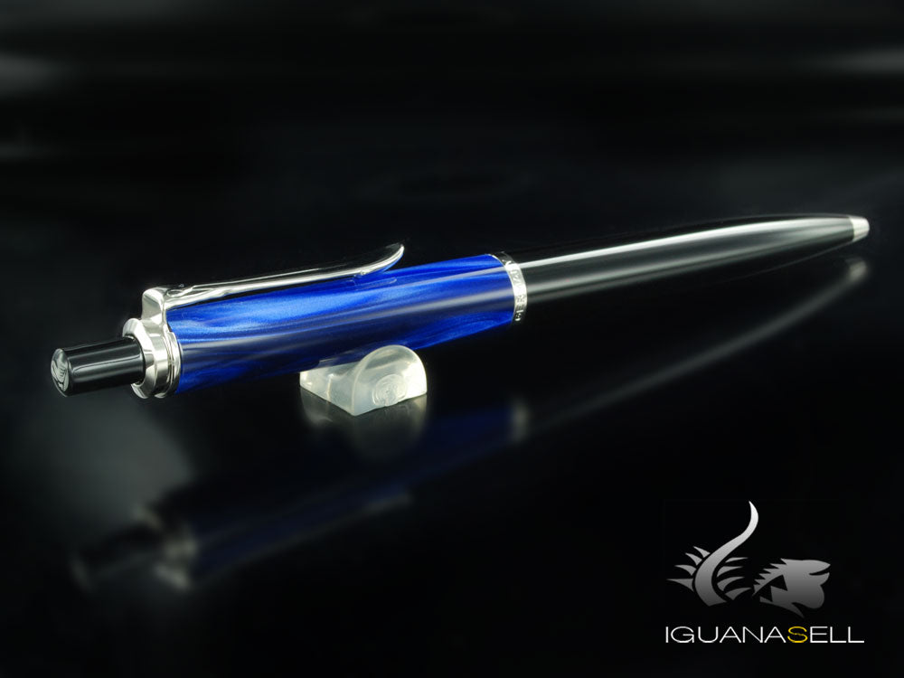 Pelikan Classic K205 Ballpoint pen, Blue Marble, Resin, Chrome trim, 801997