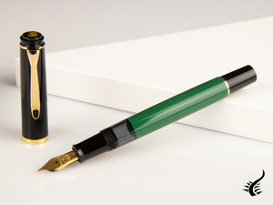 Pelikan Classic M251 Fountain Pen, Green/Black, Gold plated, 814713