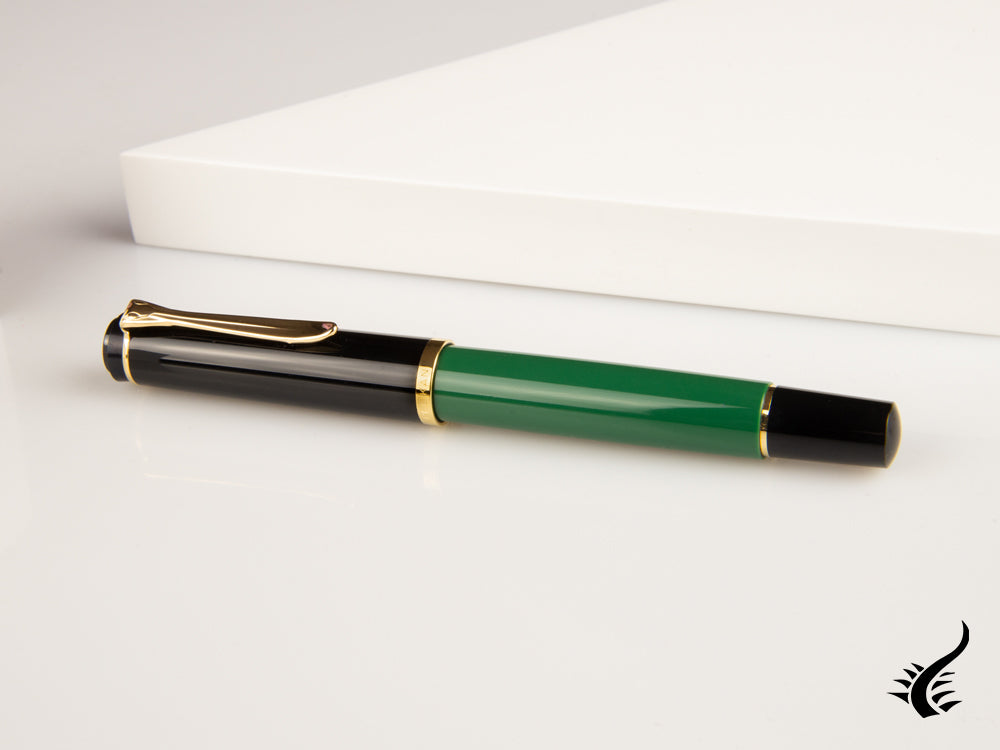 Pelikan Classic M251 Fountain Pen, Green/Black, Gold plated, 814713