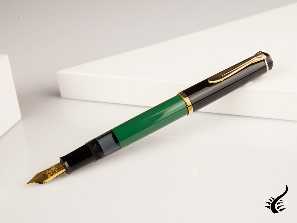 Pelikan Classic M251 Fountain Pen, Green/Black, Gold plated, 814713