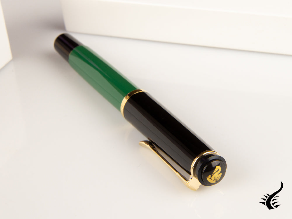 Pelikan Classic M251 Fountain Pen, Green/Black, Gold plated, 814713