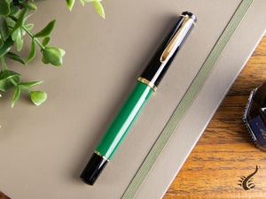 Pelikan Classic M251 Fountain Pen, Green/Black, Gold plated, 814713