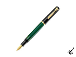 Stylo plume Pelikan Classic M251, vert/noir, plaqué or, 814713