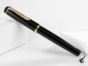 Pelikan Classic P200 Fountain Pen, Black, Gold trim, 930479