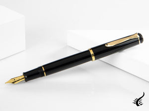 Stylo plume Pelikan Classic P200, noir, finition dorée, 930479