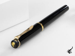 Pelikan Classic P200 Fountain Pen, Black, Gold trim, 930479