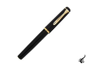 Pelikan Classic P200 Fountain Pen, Black, Gold trim, 930479