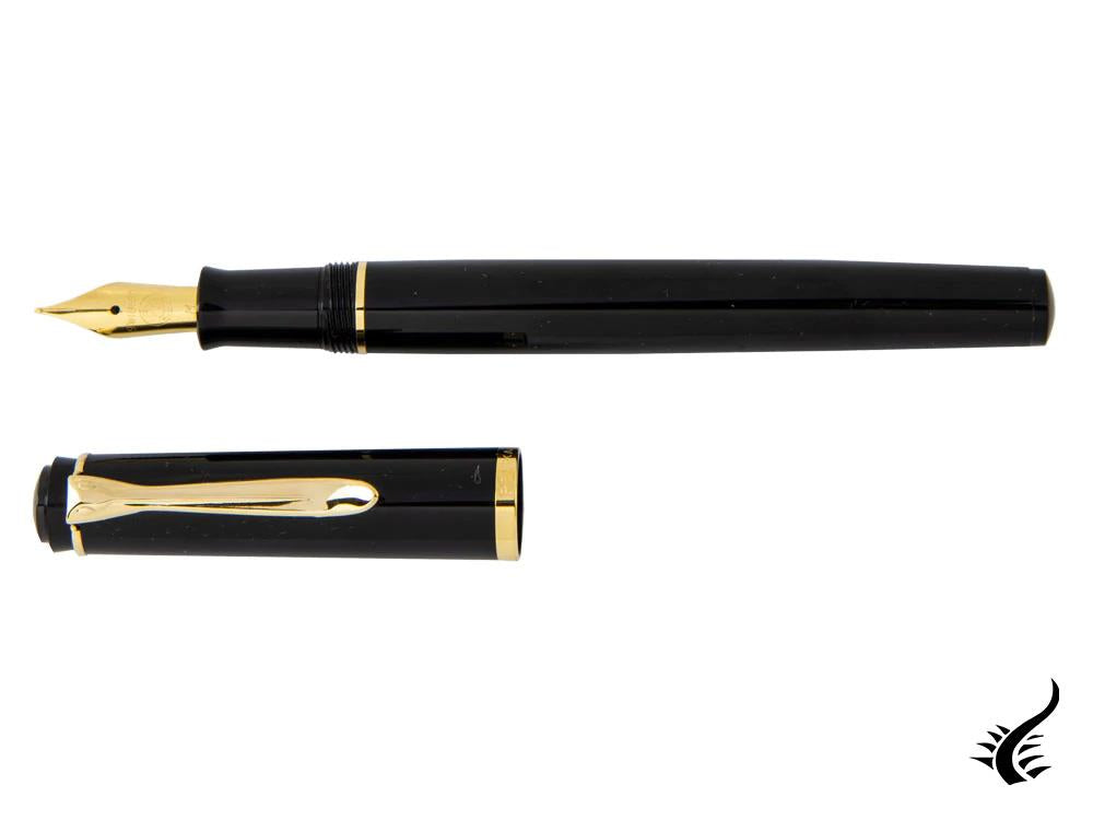 Pelikan Classic P200 Fountain Pen, Black, Gold trim, 930479