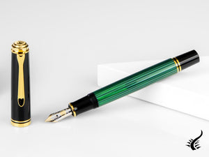 Pelikan Stylo Plume Souverän M 600, Noir &amp; Vert, 980029