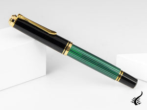 Pelikan Stylo Plume Souverän M 600, Noir &amp; Vert, 980029