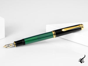 Pelikan Stylo Plume Souverän M 600, Noir &amp; Vert, 980029