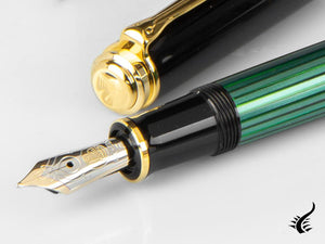 Pelikan Stylo Plume Souverän M 600, Noir &amp; Vert, 980029