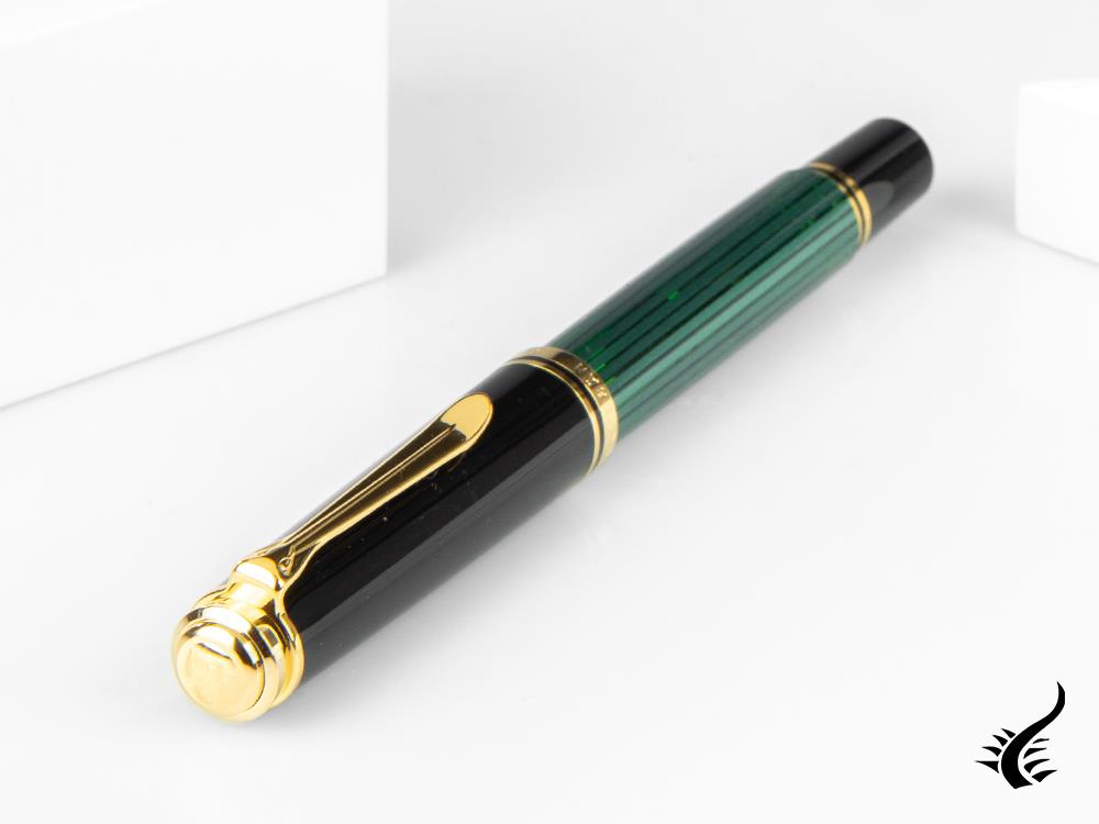 Pelikan Fountain Pen Souverän M 600, Black & Green, 980029