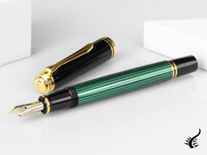 Pelikan Fountain Pen Souverän M 600, Black & Green, 980029