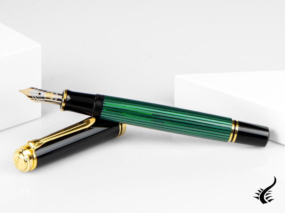 Pelikan Fountain Pen Souverän M 600, Black & Green, 980029