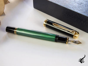 Pelikan Fountain Pen Souverän M 600, Black & Green, 980029