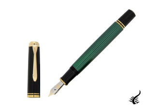 Pelikan Stylo Plume Souverän M 600, Noir &amp; Vert, 980029