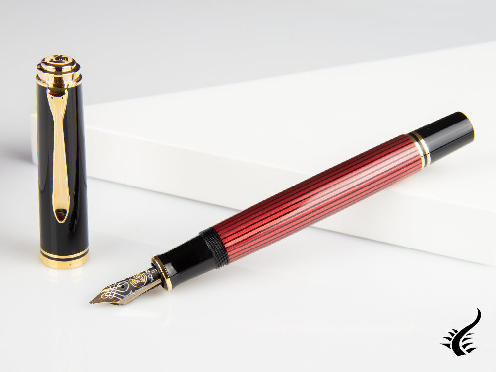 Pelikan Fountain Pen Souverän M 600 - Black & Red, 928697