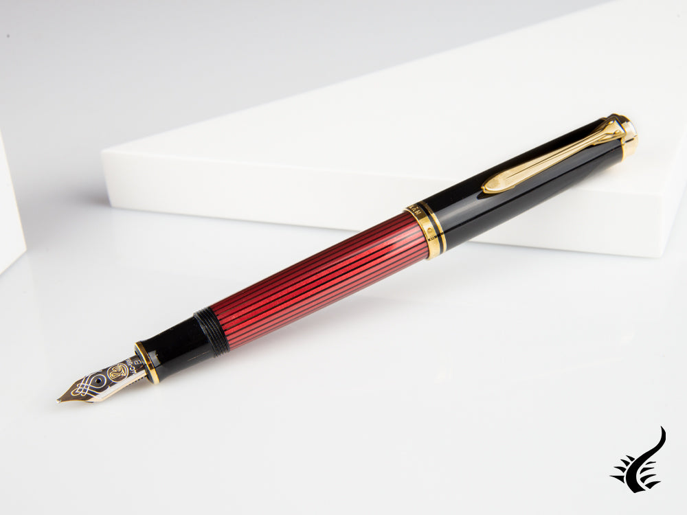 Pelikan Fountain Pen Souverän M 600 - Black & Red, 928697