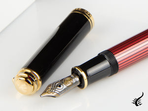 Pelikan Fountain Pen Souverän M 600 - Black & Red, 928697