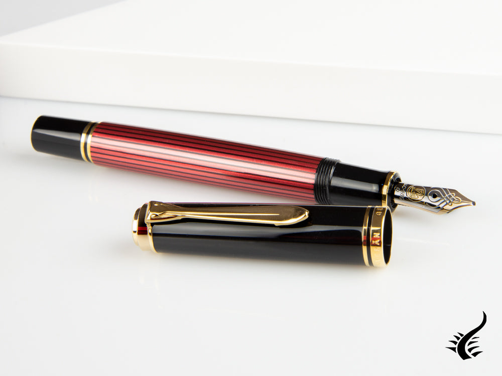 Pelikan Fountain Pen Souverän M 600 - Black & Red, 928697