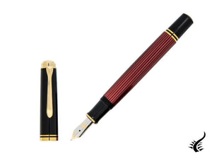 Pelikan Fountain Pen Souverän M 600 - Black & Red, 928697