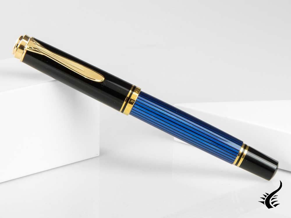 Pelikan Fountain Pen Souverän M400 - Black & Blue - 14k Gold Nib, 994947