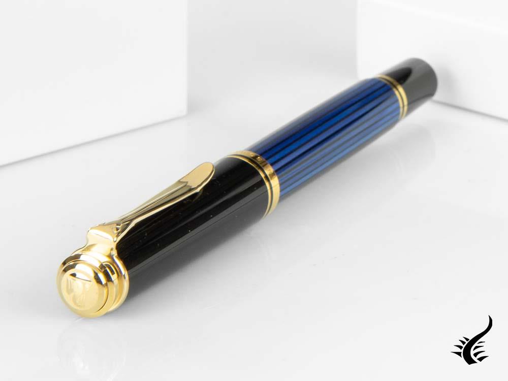 Pelikan Fountain Pen Souverän M400 - Black & Blue - 14k Gold Nib, 994947