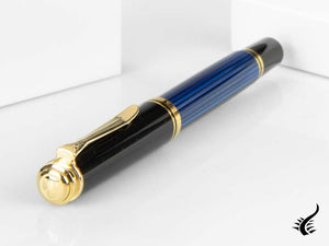 Pelikan Fountain Pen Souverän M400 - Black & Blue - 14k Gold Nib, 994947