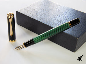 Pelikan Fountain Pen Souverän M400 - Black & Green, 994863