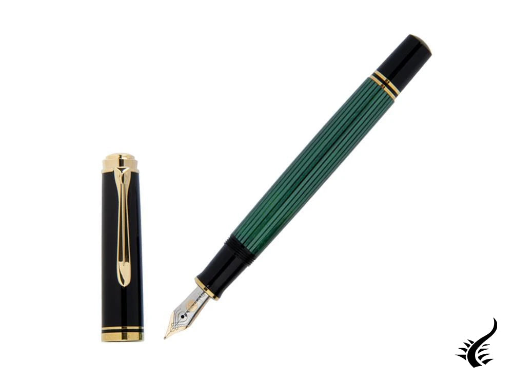 Pelikan Fountain Pen Souverän M400 - Black & Green, 994863