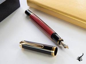 Pelikan Stylo Plume Souverän M400 - Noir &amp; Rouge, 904920