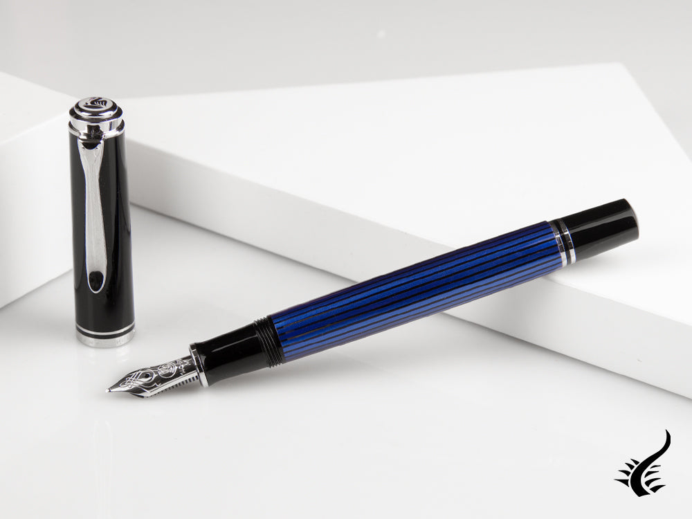 Pelikan Stylo Plume Souverän M405 - Noir &amp; Bleu, 932822