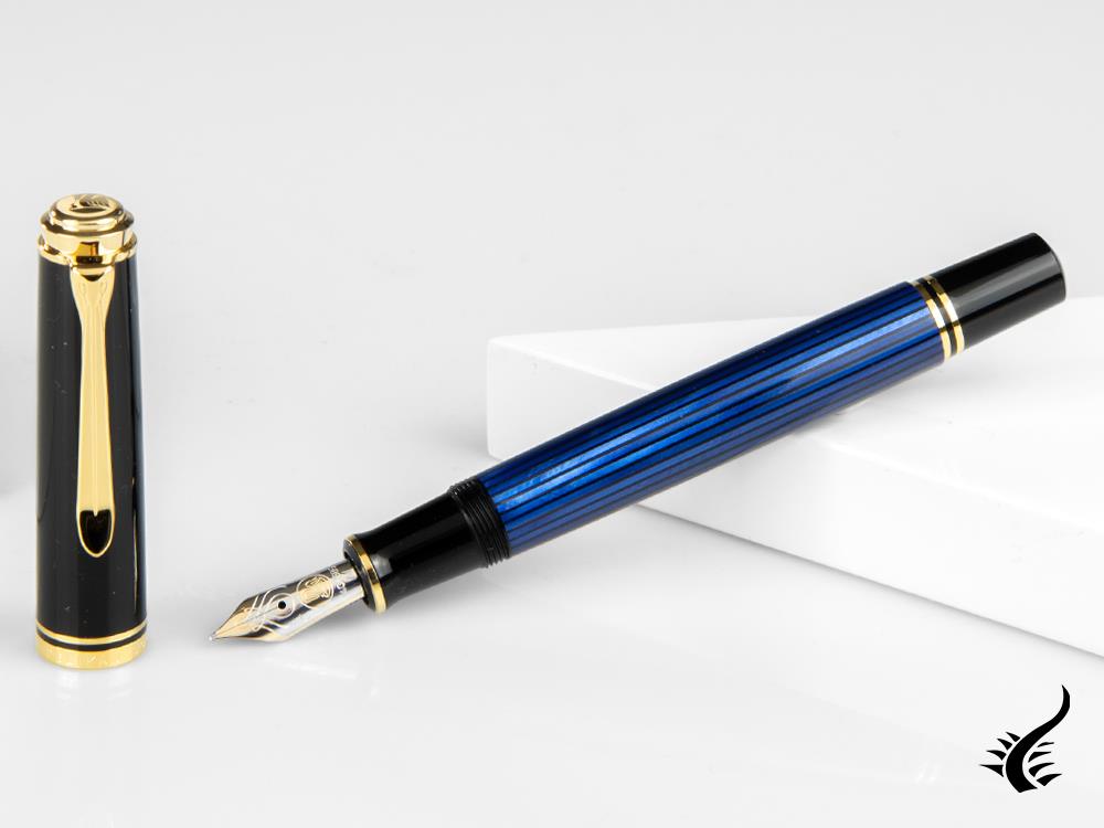 Pelikan Stylo Plume Souverän M600, Noir &amp; Bleu, 995324