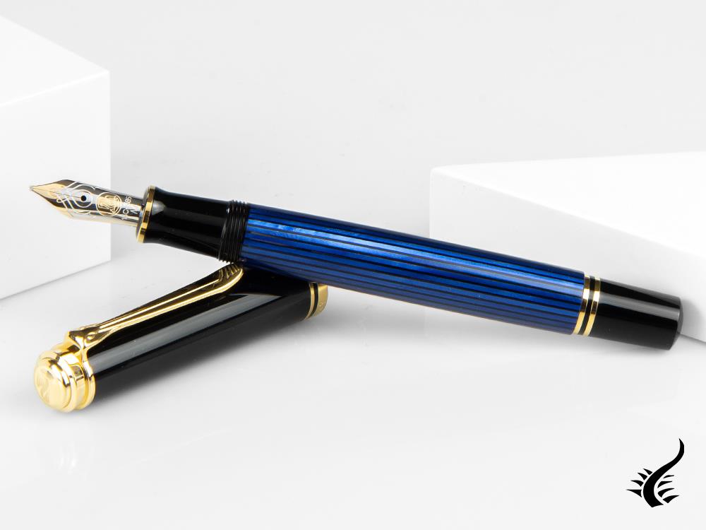 Pelikan Stylo Plume Souverän M600, Noir &amp; Bleu, 995324