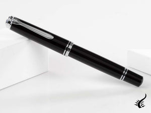 Pelikan Fountain Pen Souverän M805 Black- Silver Plated, 925446