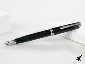 Stylo plume Pelikan Souverän M805 Noir- Plaqué argent, 925446