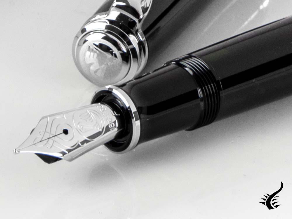 Pelikan Fountain Pen Souverän M805 Black- Silver Plated, 925446