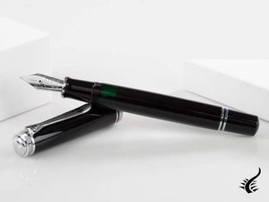 Pelikan Fountain Pen Souverän M805 Black- Silver Plated, 925446