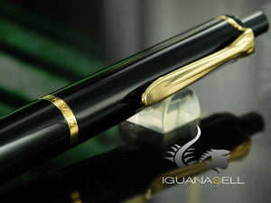 Pelikan K200 Ballpoint pen, Black, Gold trim, 996686