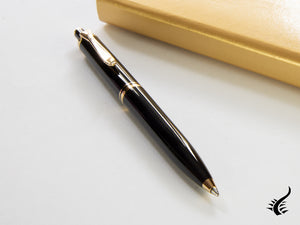 Stylo à bille Pelikan K400, résine noire, garniture dorée, 987784