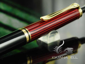 Pelikan K400 Ballpoint pen, Black and red, Gold trim, 925289