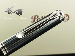 Pelikan K805 Stylo à bille Stresemann, garniture argentée, 957530