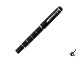 Stylo plume Pelikan M215, noir, garniture chromée, 948281