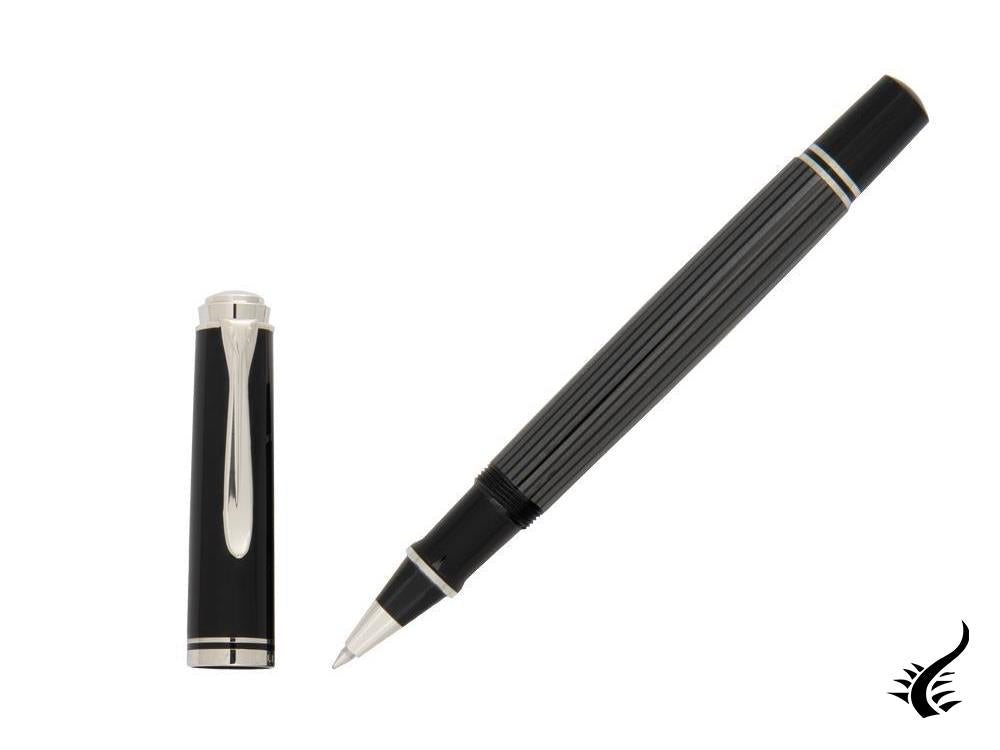 Pelikan R405 Stresemann Rollerball pen, Grey, Resin, Palladium trim, 803915