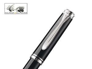 Pelikan Roller Pen Souverän R805 Noir- Plaqué Argent, 926667