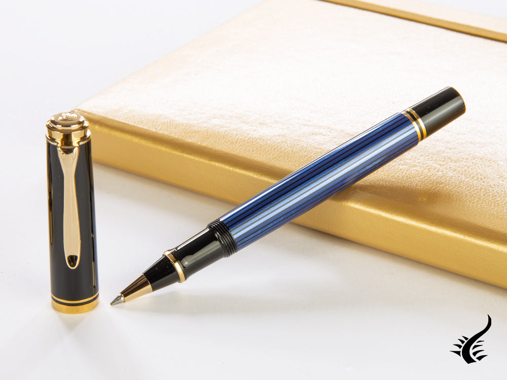 Pelikan Rollerball Pen Souverän R400, Black/Blue, 997502